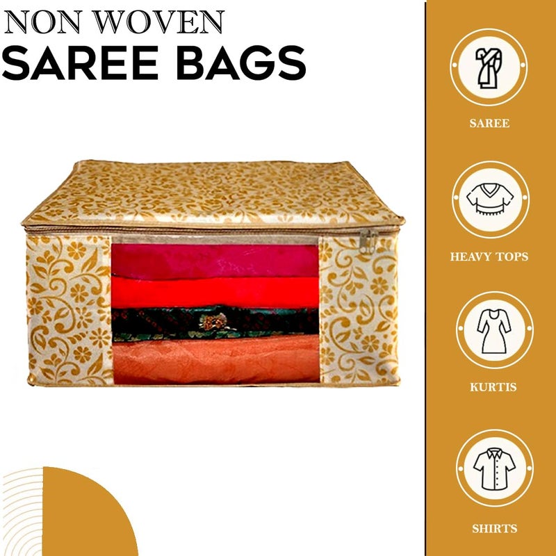 SHAPING FABRIC Non-Woven Garment Cover with Transparent Window & Double Metal Zipper - Pack of 10 for Dustproof Clothing Storage - Image 2