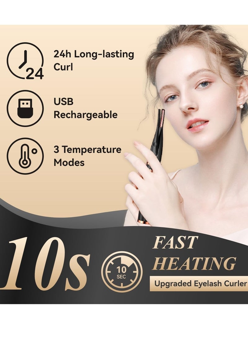 General Heated Eyelash Curlers, 2 in 1 Clip-Type Eyelash Curler, Natural Curling 24 Hours Long Lasting, 3 Temperature Modes with USB Rechargeable, Gift for Women Girls  - Image 2