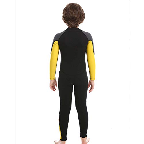 ZCCO Kids Wetsuit,2.5mm Neoprene Diving Suit for Teens,Full Body Swimsuit for Boys and Girls,Long Sleeve One Piece Wet Suit Perfect for Swimming, Surfing, and Water Sports (Black, XS) - Image 5
