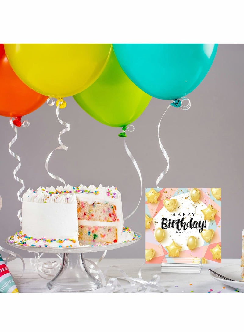 Captaintech Clear Acrylic Stands,Place Card Holders Table Number Stands Card Display Stand for Dining Table Shop Office Wedding Photo Painting Business Card Holder(10 Pieces) - Image 3