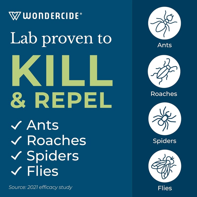 wondercide - Indoor Pest Control Spray for Home and Kitchen - Ant, Roach, Spider, Fly, Flea, Bug Killer and Insect Repellent - with Natural Essential Oils - Pet and Family Safe — Rosemary 16 oz - Image 4