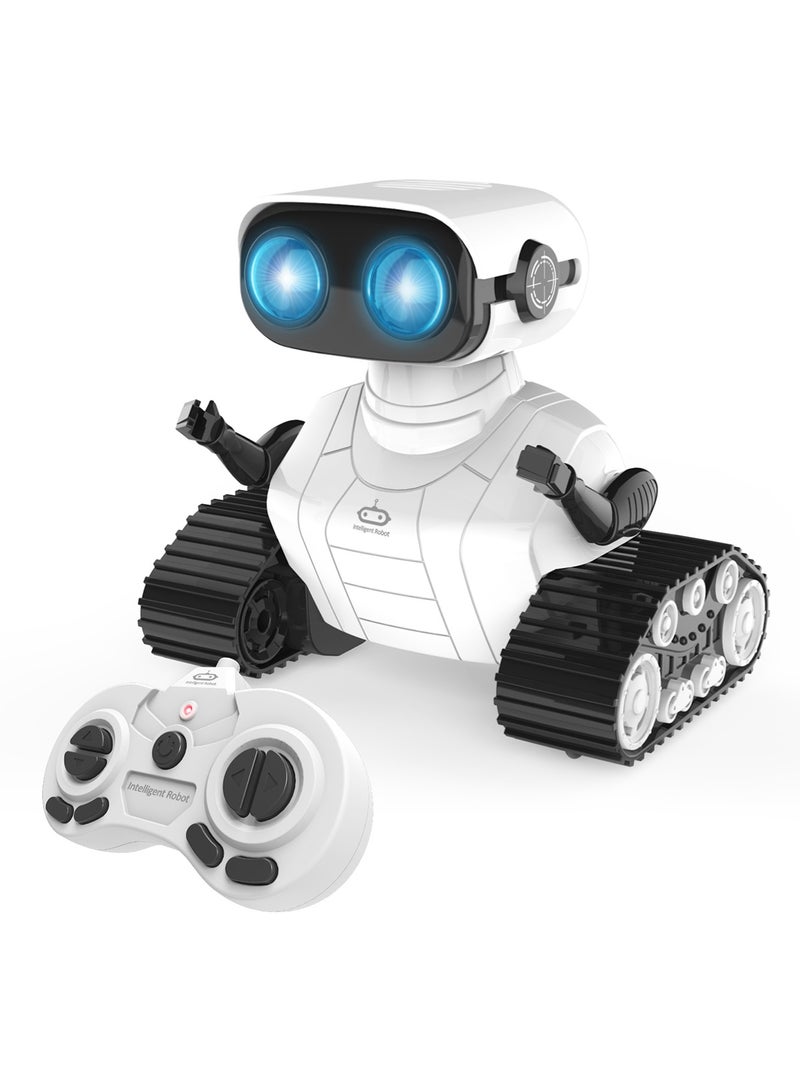 HouDeOS Rechargeable Remote Control Robot Toys for Kids 2.4GHz RC Robot with Music LED Eyes Interactive Toy for Indoor Outdoor Play - Image 1