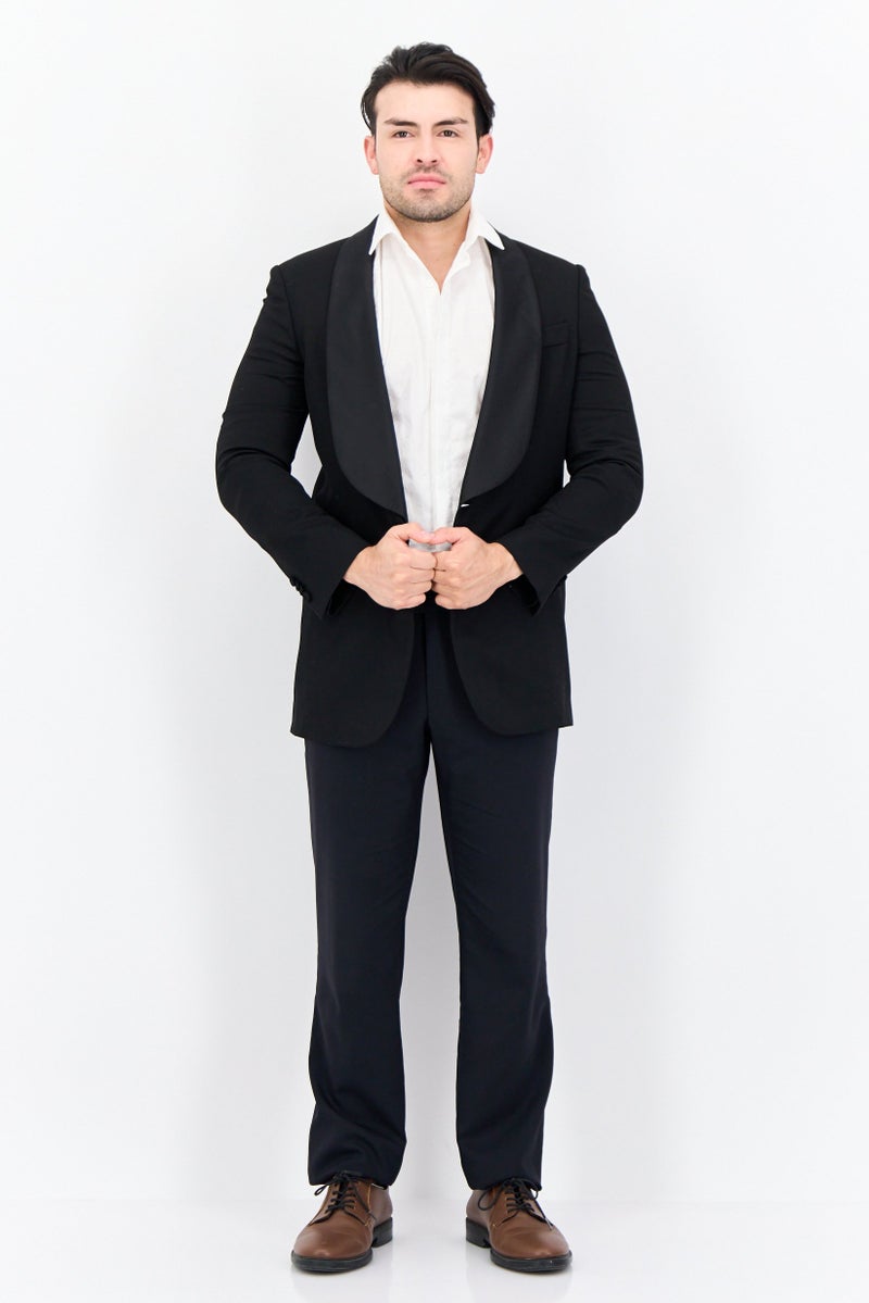 GANT Men Regular Fit Plain Formal Blazer, Black - Image 2