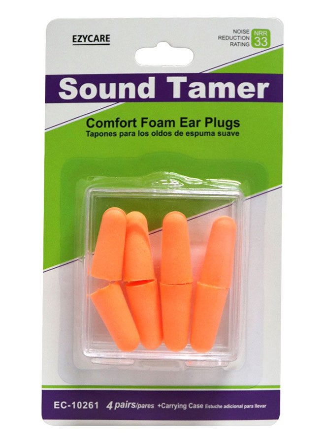 Sound Tamer Comfort Foam Ear Plugs 4 Pairs 10261