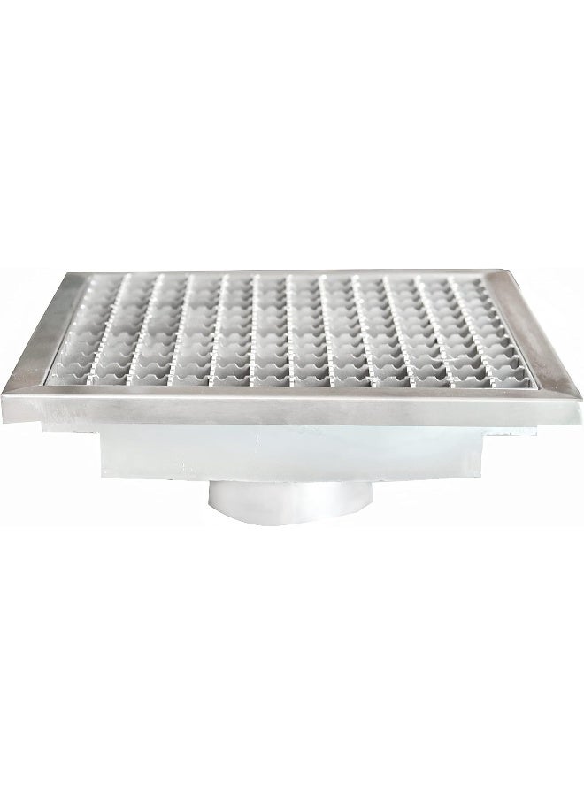 Sofia Refrigeration Floor Grating, Stainless Steel for Commercial Kitchen (300 x 300 MM) - Image 2
