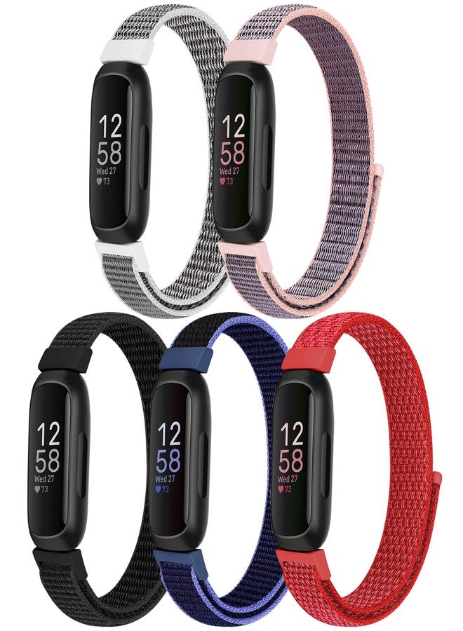 Bcuckood سوار نايلون من Bcuckood متوافق مع Fitbit Inspire 3/2/HR/Ace 3/Ace 2، سوار رياضي ناعم من النايلون، قابل للتهوية، حزام بديل قابل للتعديل للنساء والرجال - Image 1
