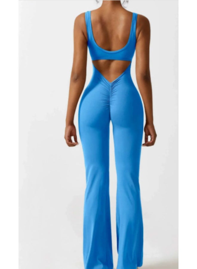 New Fashion Tight Yoga Jumpsuit Casual Hollow Seamless Sports Slim Fit Slim Jumpsuit
