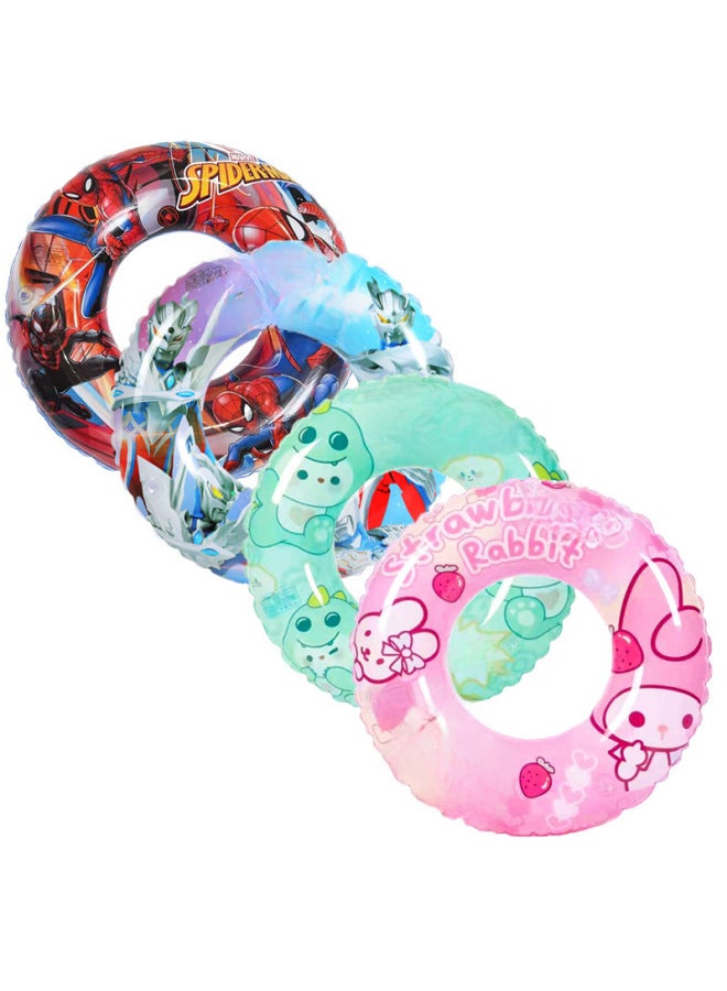 general Swimming Ring Children's Swimming Ring Baby Boy Boy Girl Swimming Ring Buoyancy Ring Inflatable Thick Cartoon Underarm Ring-Outer Diameter After Inflation:60#-Inside Diameter After Inflation:sequine - Image 2
