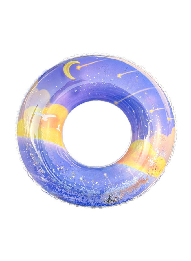 general Swimming Ring Children's Swimming Ring Baby Boy Boy Girl Swimming Ring Buoyancy Ring Inflatable Thick Cartoon Underarm Ring-Outer Diameter After Inflation:60#-Inside Diameter After Inflation:sequine - Image 1