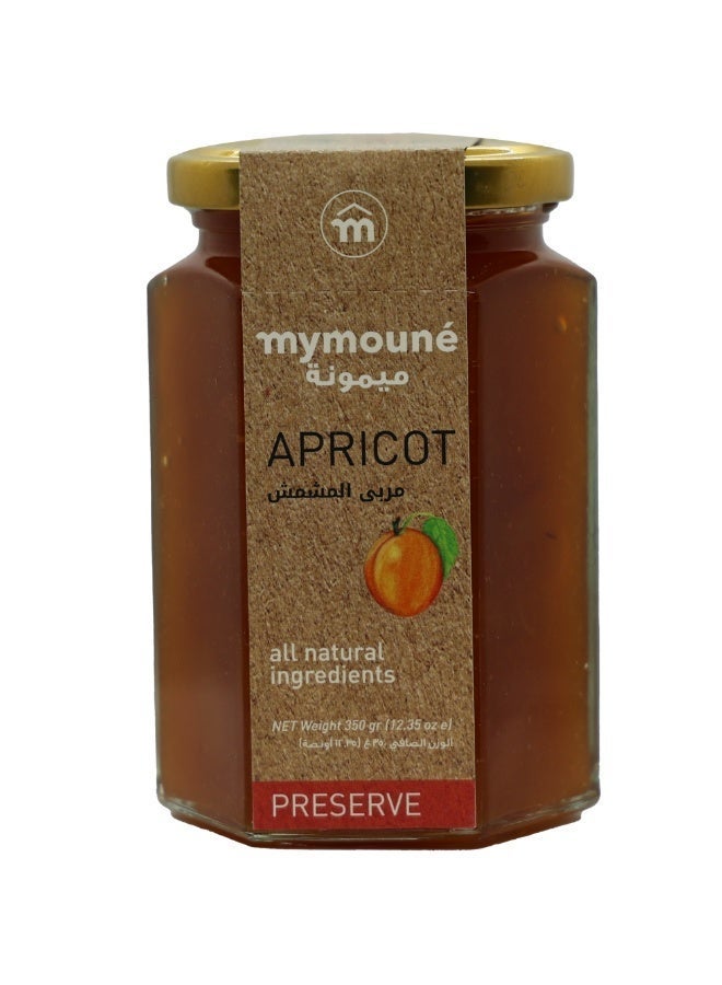 MYMOUNE Apricot Jam 350g | 73% Fruit Content | Natural, No Artificial Additives | Premium Lebanese Fruit Preserve - Image 1