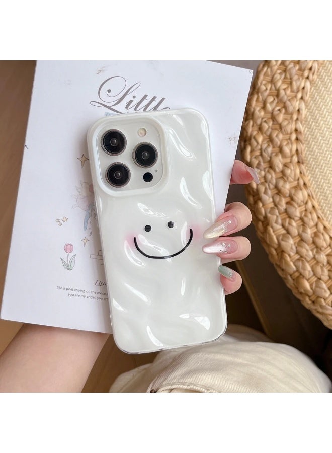 NIBEMINENT Cheek Rouge And Smiling Face Protective TPU Case Cover For IPhone 16, Clear - Image 2