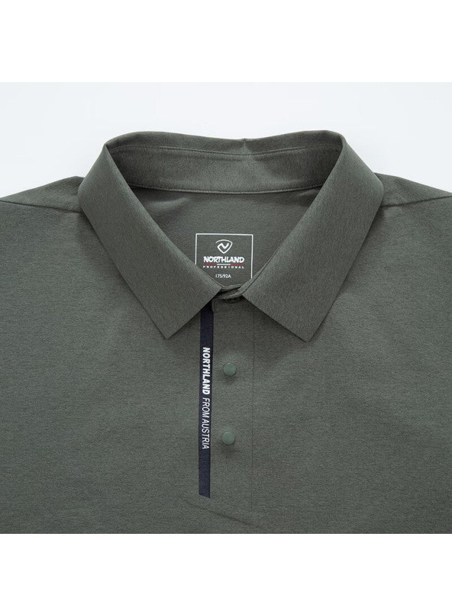NorthLand New Men'S Moisture-Wicking Quick-Dry Polo Shirt Outdoor Sun Protection Elastic Antibacterial Turn-Down Collar Short Sleeve T-Shirt Men - Image 4