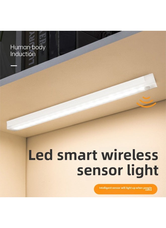 Generic - LED Ultra-thin Smart Magnetic Patch Induction Wardrobe Light Wireless Type-c Charging Simple Dimmable Induction Light-Specifications:15CM Warm Light Magnetic Induction Cabinet Light - Image 1