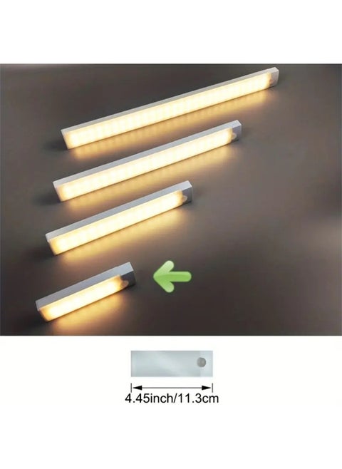 LED Ultra-thin Smart Magnetic Patch Induction Wardrobe Light Wireless Type-c Charging Simple Dimmable Induction Light-Specifications:15CM Warm Light Magnetic Induction Cabinet Light