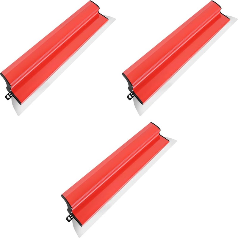 Serplex شفرة سكينة 23.62 بوصة 60 سم من الفولاذ المقاوم للصدأ لتنعيم الجدران 3 قطع - Image 1