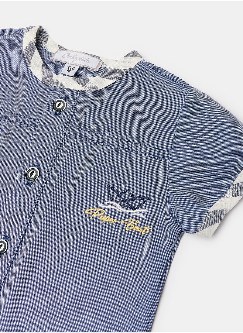 Babydola - Baby Boys Occasion Shirt & Short Set - Image 1