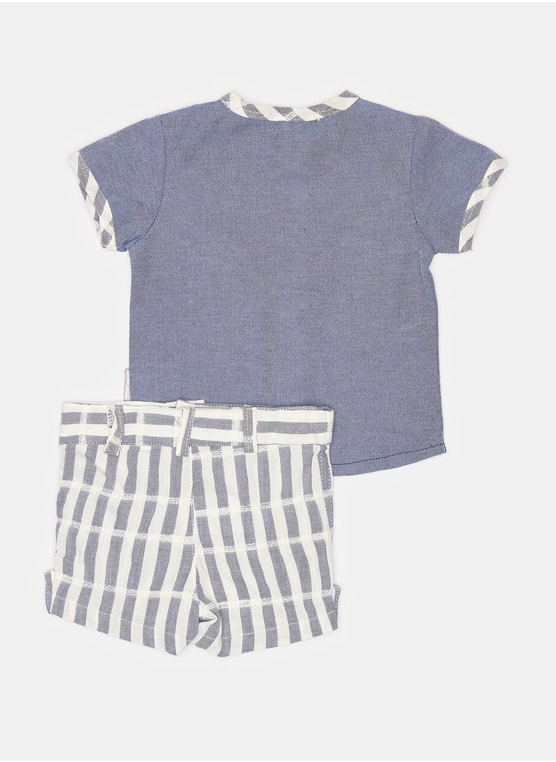Babydola - Baby Boys Occasion Shirt & Short Set - Image 1