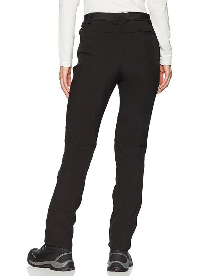BenBoy Women's Outdoor Waterproof Windproof Fleece Slim Cargo Snow Ski Hiking Pants, Black, XS - Image 2