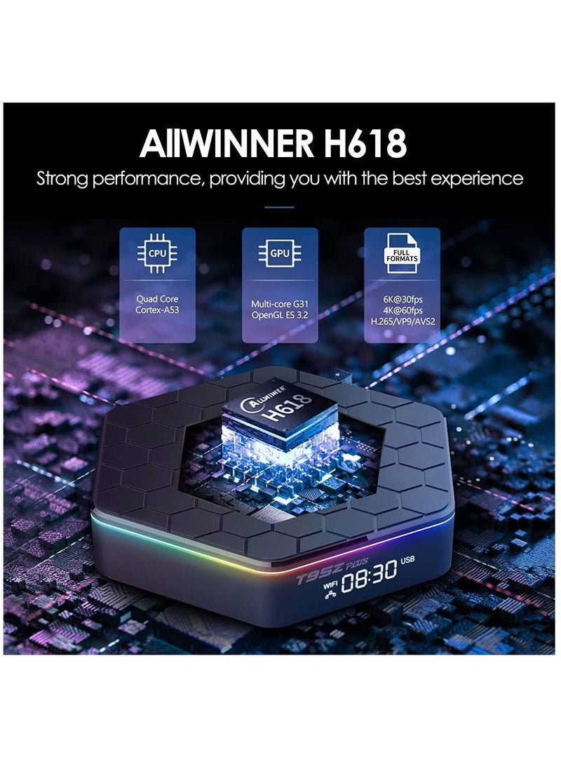 Android TV Box 12.0 Android Boxes H618 Quad-Core