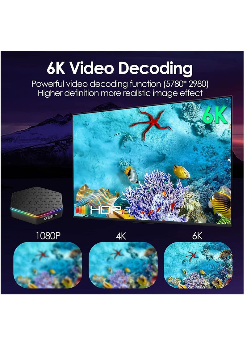 Android TV Box 12.0 Android Boxes H618 Quad-Core