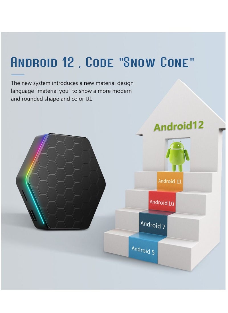 Android TV Box 12.0 Android Boxes H618 Quad-Core