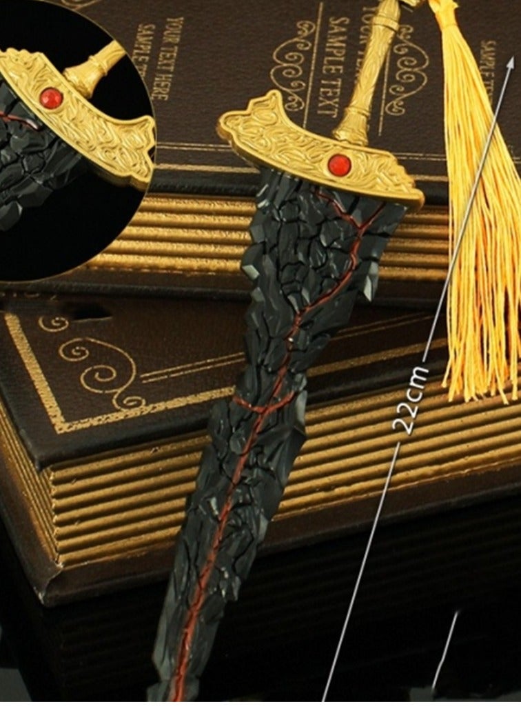 دعامات لعبة Elden Ring، سلاح معدني، زينة لعبة، سلسلة مفاتيح معدنية - Image 3