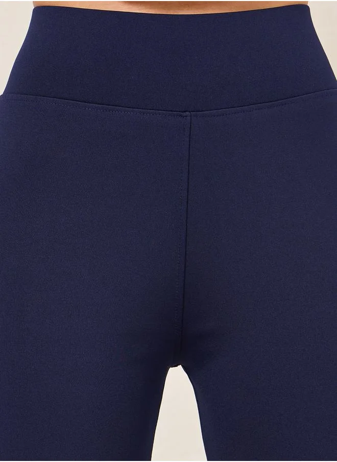 Styli Basic Wide Waistband Leggings