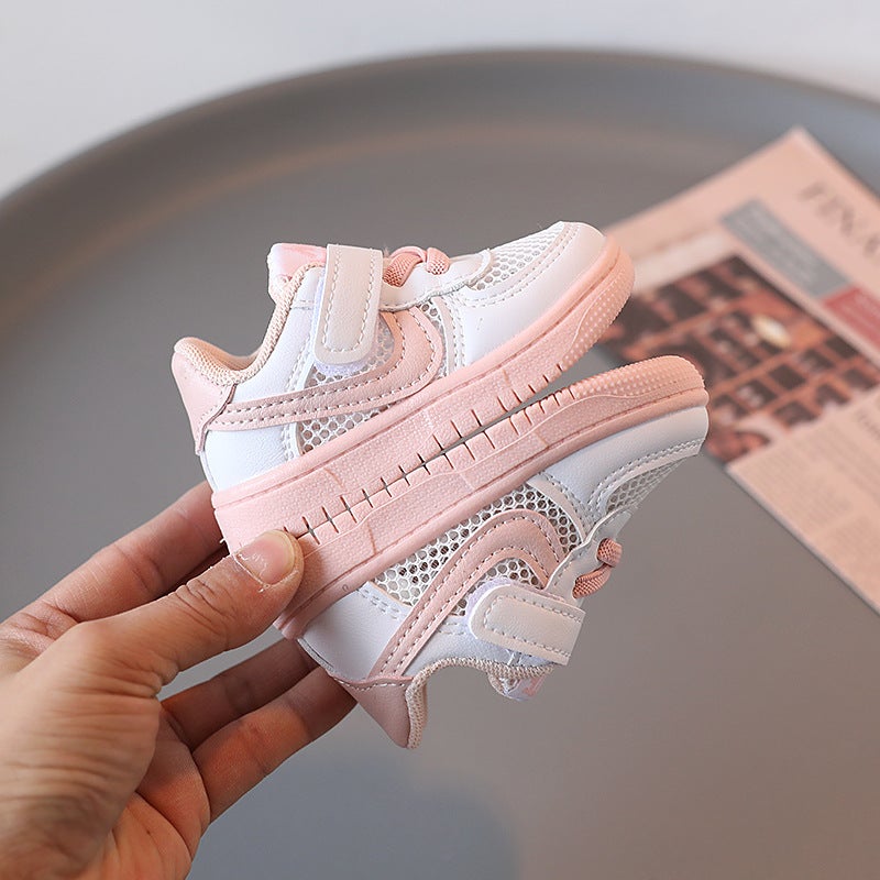 Spring/Autumn Breathable Mesh Kids Sneakers - Soft Sole Toddler Shoes for Boys and Girls