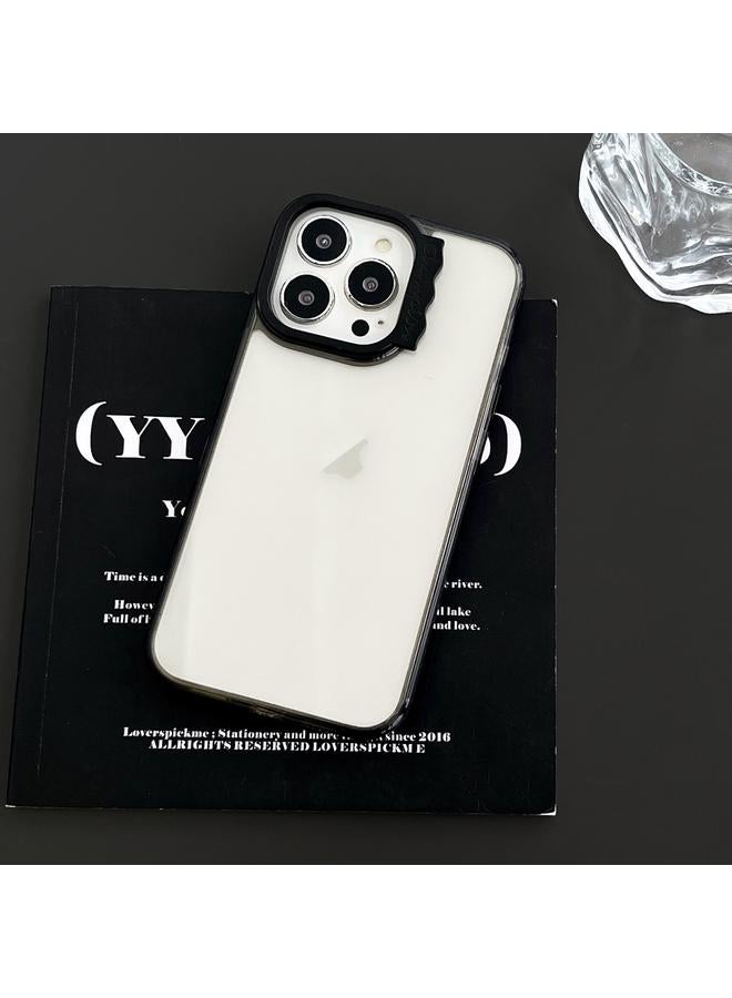 اس-توب جراب لهاتف iPhone 15 Pro Max، جراب هاتف هجين من البولي يوريثين الحراري بتصميم دائري مموج ملون - Image 2