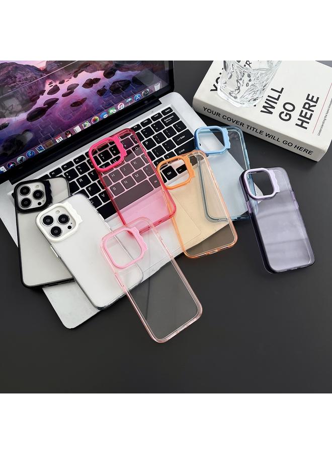 اس-توب جراب لهاتف iPhone 15 Pro Max، جراب هاتف هجين من البولي يوريثين الحراري بتصميم دائري مموج ملون - Image 5