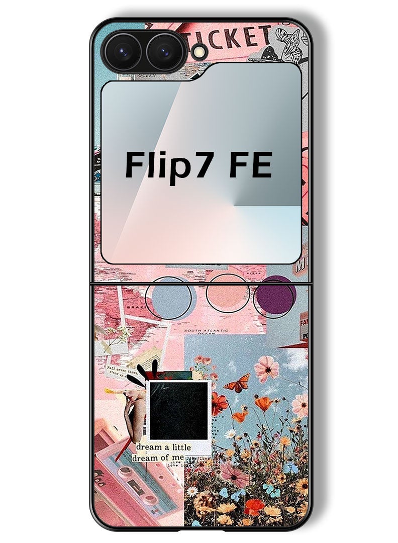 Theodor Case Compatible with Samsung Galaxy Z Flip 7 FE 6.7 Inch Protection Shockproof Bumper Cover The Darker The Night - Image 1