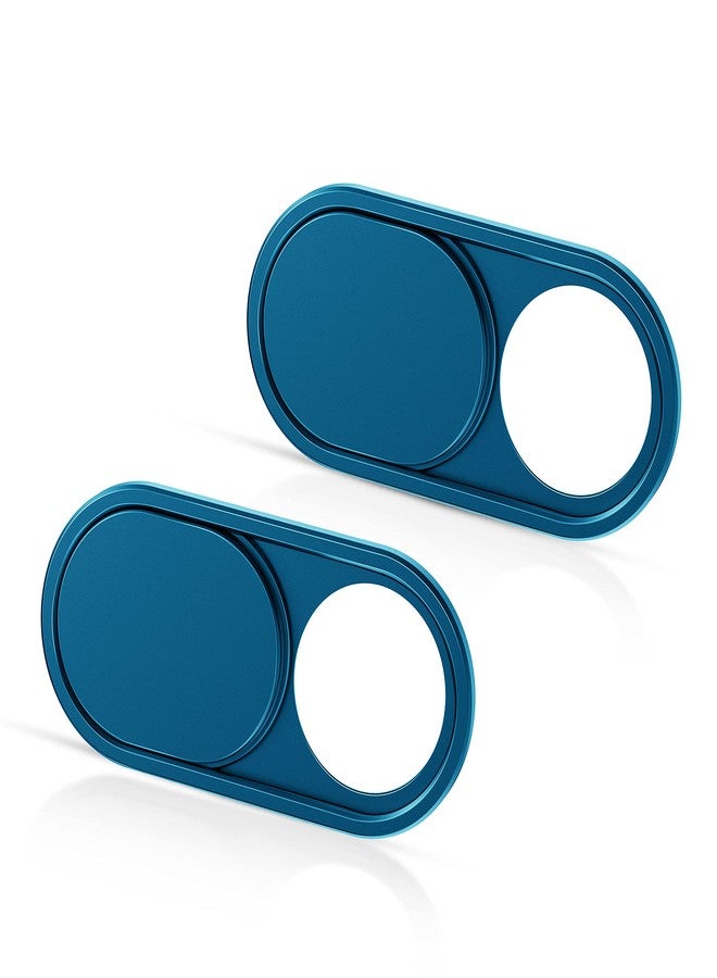 CloudValley Camera Cover Slide Ultra-Thin, Blue Webcam Cover for MacBook air, Laptop, iMac, Desktop, PC, MacBook Pro, iPad, iPhone 8/7/6, Privacy Web Camera Protection [2 Packs] - Image 1
