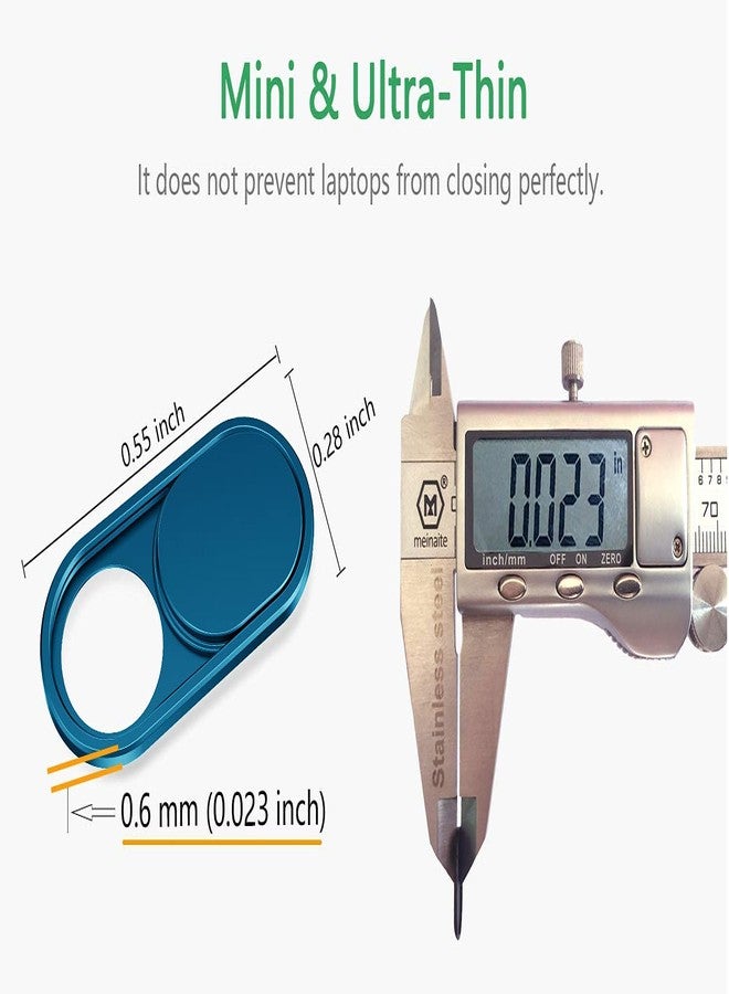 CloudValley Camera Cover Slide Ultra-Thin, Blue Webcam Cover for MacBook air, Laptop, iMac, Desktop, PC, MacBook Pro, iPad, iPhone 8/7/6, Privacy Web Camera Protection [2 Packs] - Image 2