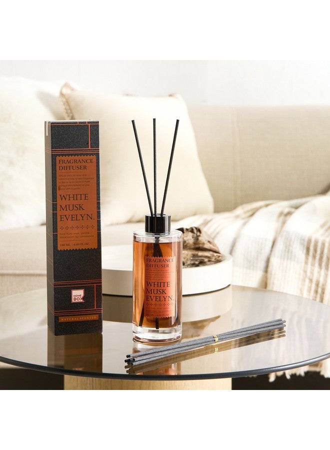 Home Box Abbey White Musk Evelyn Fragrance Reed Diffuser 180 ml  - Image 1