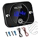 Linkstyle Battery Voltage Gauge DC Volt Meter 12 Volt 24 Volt LED Digital Display Voltage Meter Waterproof Voltmeter with Touch Switch for Car RV Motorcycle Boat Golf Cart - Image 2