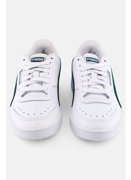 PUMA Kids Boy Lace Up Outdoor Shoes, White  - Image 4