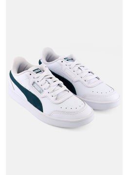 PUMA Kids Boy Lace Up Outdoor Shoes, White  - Image 1