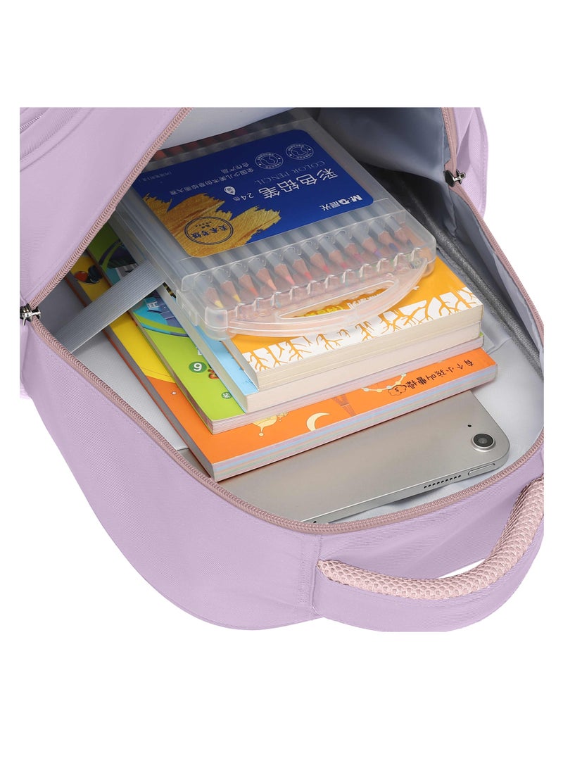 Binnes Premium Kids Backpack Light Weight Water Resistant Multifunctional School Backpack for Girls and Boys, BNS6076, Purple - Image 5