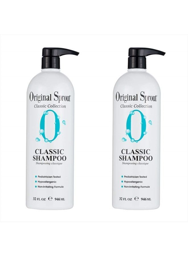 Original Sprout Natural Shampoo. Organic Sulfate Free Shampoo for All Natural Hair Care. 32 Ounces. 2 Pack. (Packaging May Vary) - Image 1