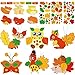 Funrous 24 Sets Fall Craft Kits Cute Animals Crafts Stickers Bulk DIY Turkey Autumn Owl Ornament Decoration Maple Leaves Thanksgiving Art for Fall Autumn Halloween Home Classroom Game Activities Party Favors - Image 3