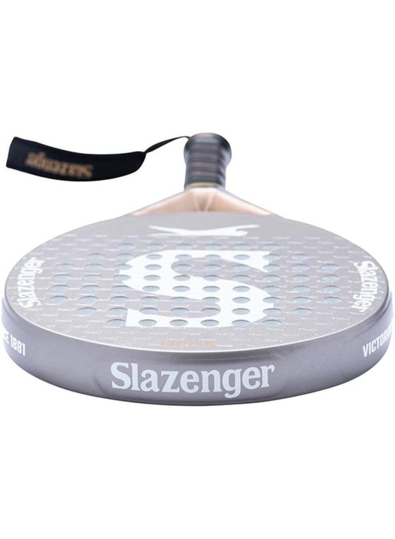 سلازنجر مضرب بادل سلازنجر SLZ لايت جرافيت دائري - لون سيلفر (فضي) | مضرب بادل خفيف الوزن وشكل دائري للتحكم والدقة | معدات بادل عالية الأداء - Image 4