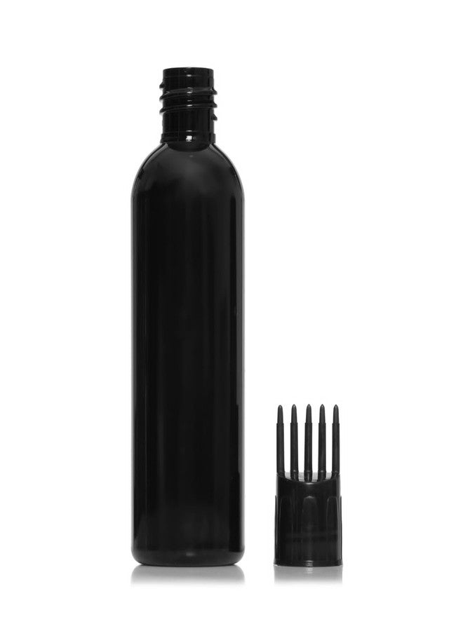 Flora Fresh Empty Cosmetic Containers For Shampoo Bottle, Hair Oil Bottle With Comb Applicator Cap, Black Color/Dispenser, 100ml (Set of 3) - Image 2