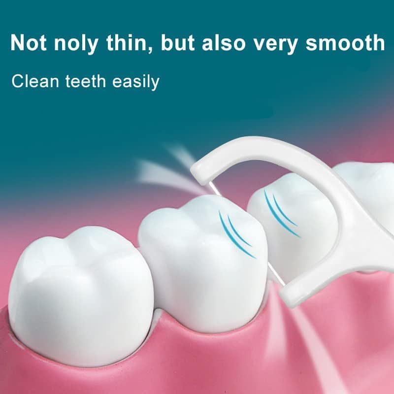 HEYOL 3 in 1 Tooth Cleaning Dental Floss Toothpicks Plastic Set for Clean Teeth Fresh Breath and Healthy Gums White (50 Pcs) - Image 4