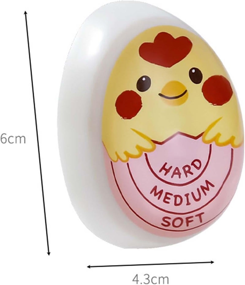 2xEgg Boiler Timer Display لعرض درجة نضج البيض مع أداة لسلق البيض تغير لونها، متعددة الألوان، 3 قطع - Image 4