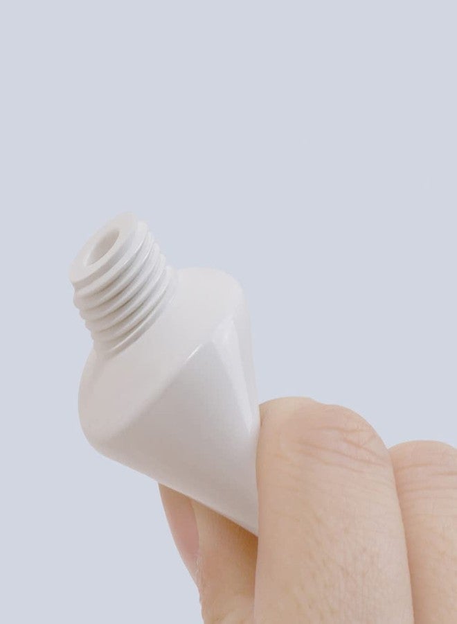 Quupy 12PCS Refillable Empty Plastic Tubes White Cosmetic Storage Containers Plastic Soft Tubes Bottle for Package Facial Cleanser Hand Cream Cosmetic Lotion(100ML) - Image 5