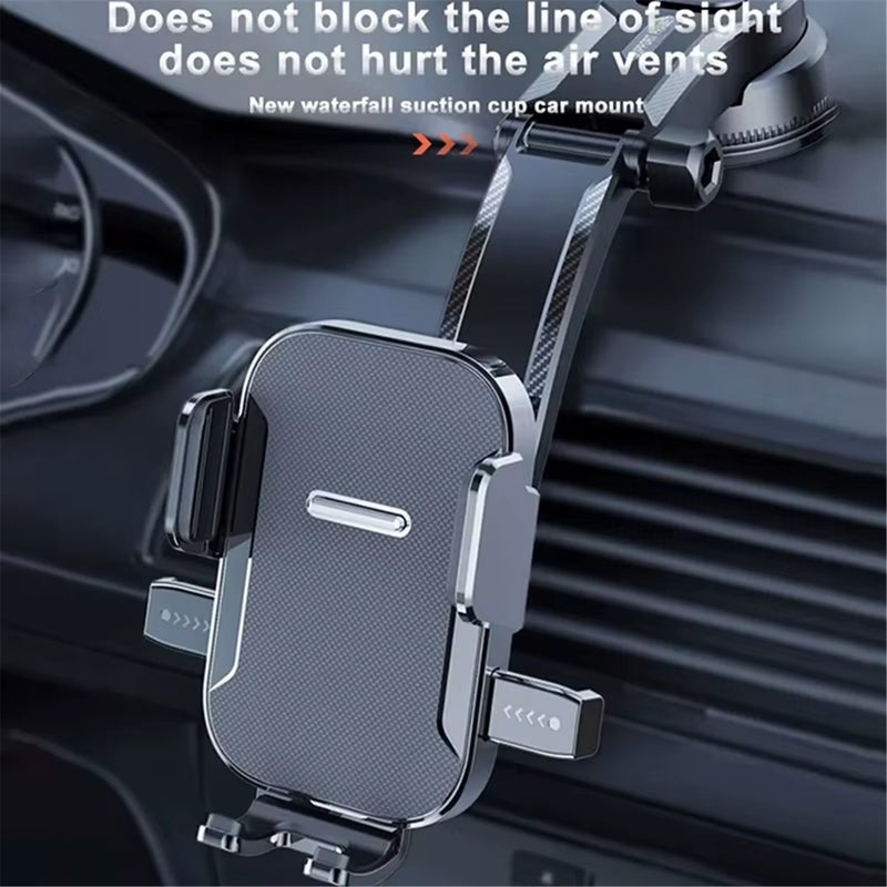 Car Mount: 3-7 Inch Lightweight Design - Nano Suction Stability Adjustable Holder for Dashboard, Air Vent, Front Windscreen Navigation & Daily Use - Image 2