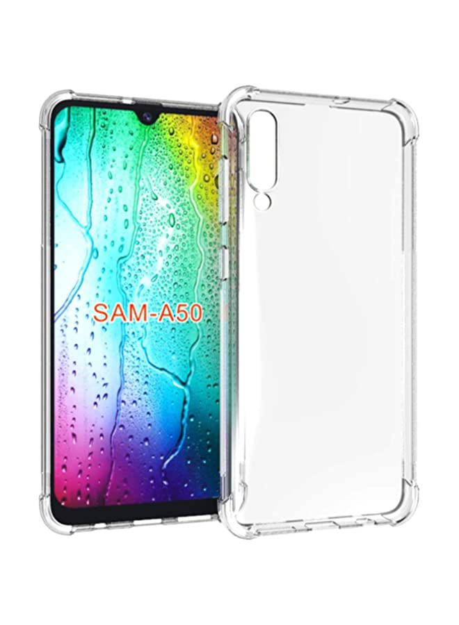 vesus Samsung Galaxy A50 Case, PUSHIMEI Soft TPU Crystal Transparent Slim Anti Slip Full-Body Protective Phone Case Cover for Samsung Galaxy A50Clear Anti-Shock TPU