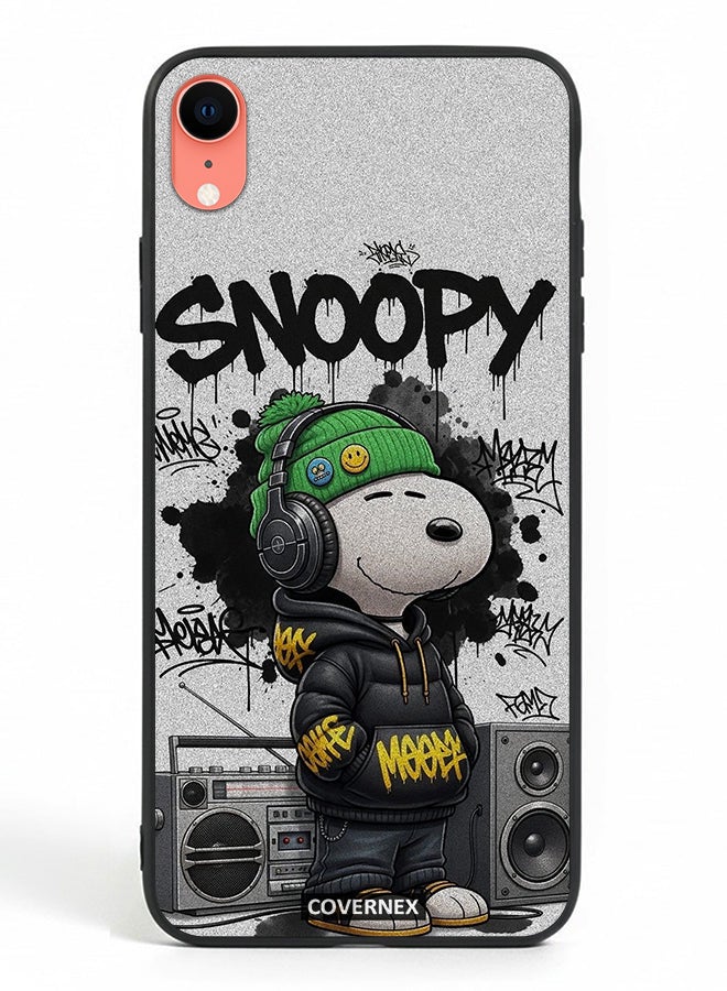 Covernex Apple iPhone XR Protective Case Cover Printed Featuring Hip Hop Snoopy - Image 2