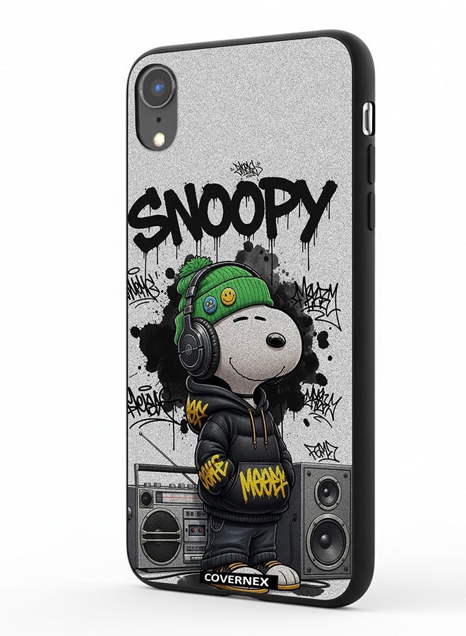 Covernex Apple iPhone XR Protective Case Cover Printed Featuring Hip Hop Snoopy - Image 1