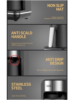 sokany Turkish Milk Coffee Maker 550W, 4 Cups Capacity, Slow Brew Function, SK-0137 Black  - Image 4